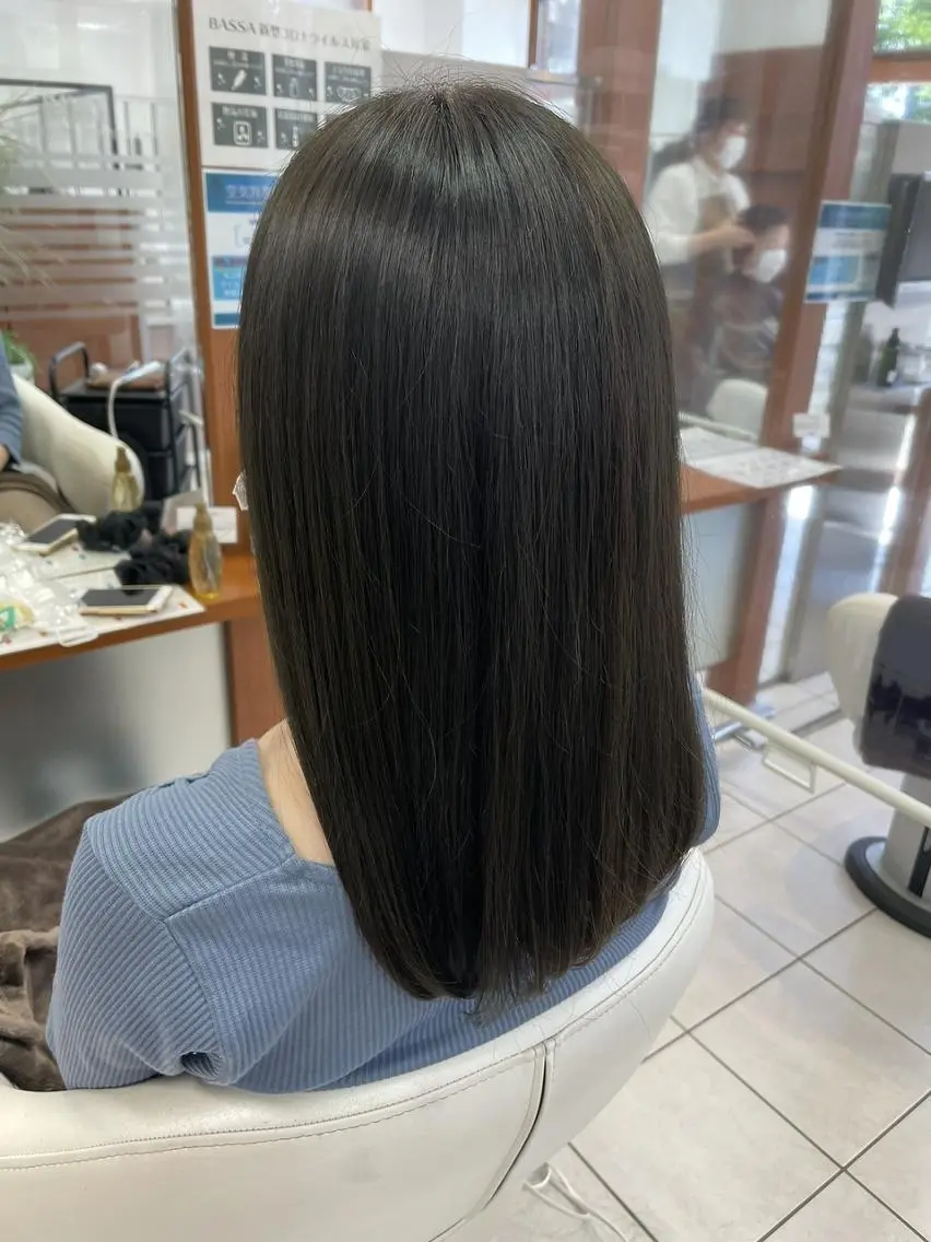 ロング カット ヘアカラー トリートメント BASSA鷺ノ宮 KANON⸜❤︎⸝‍のヘアスタイル