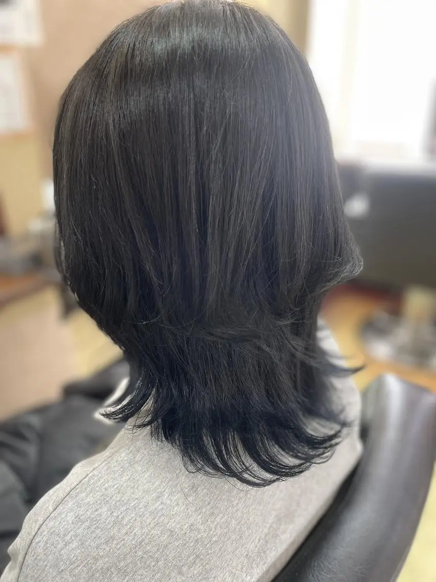 ミディアム パピヨンロゼ 髪質改善/酸性のヘアスタイル