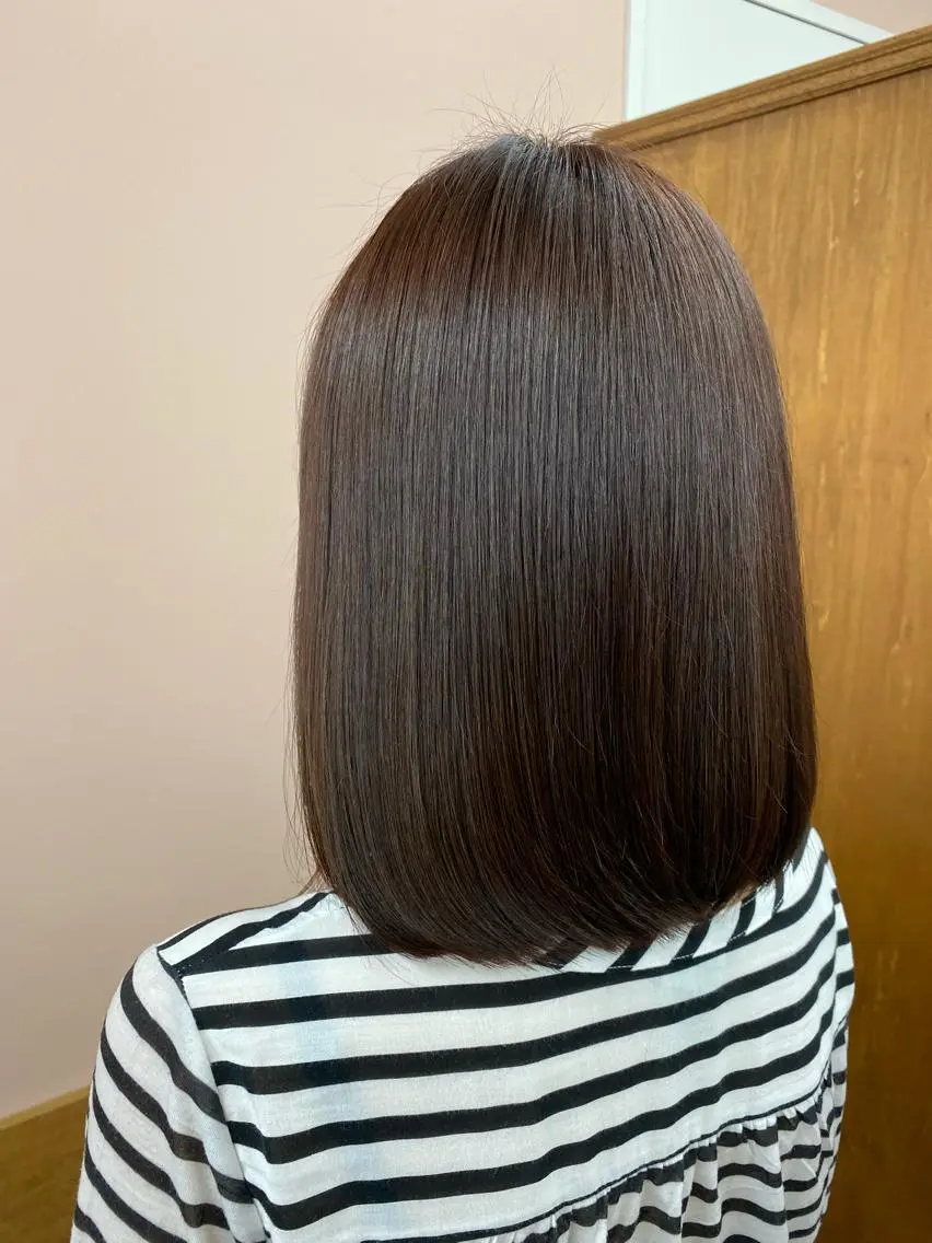ミディアム 髪質改善QOLU 石川のヘアスタイル