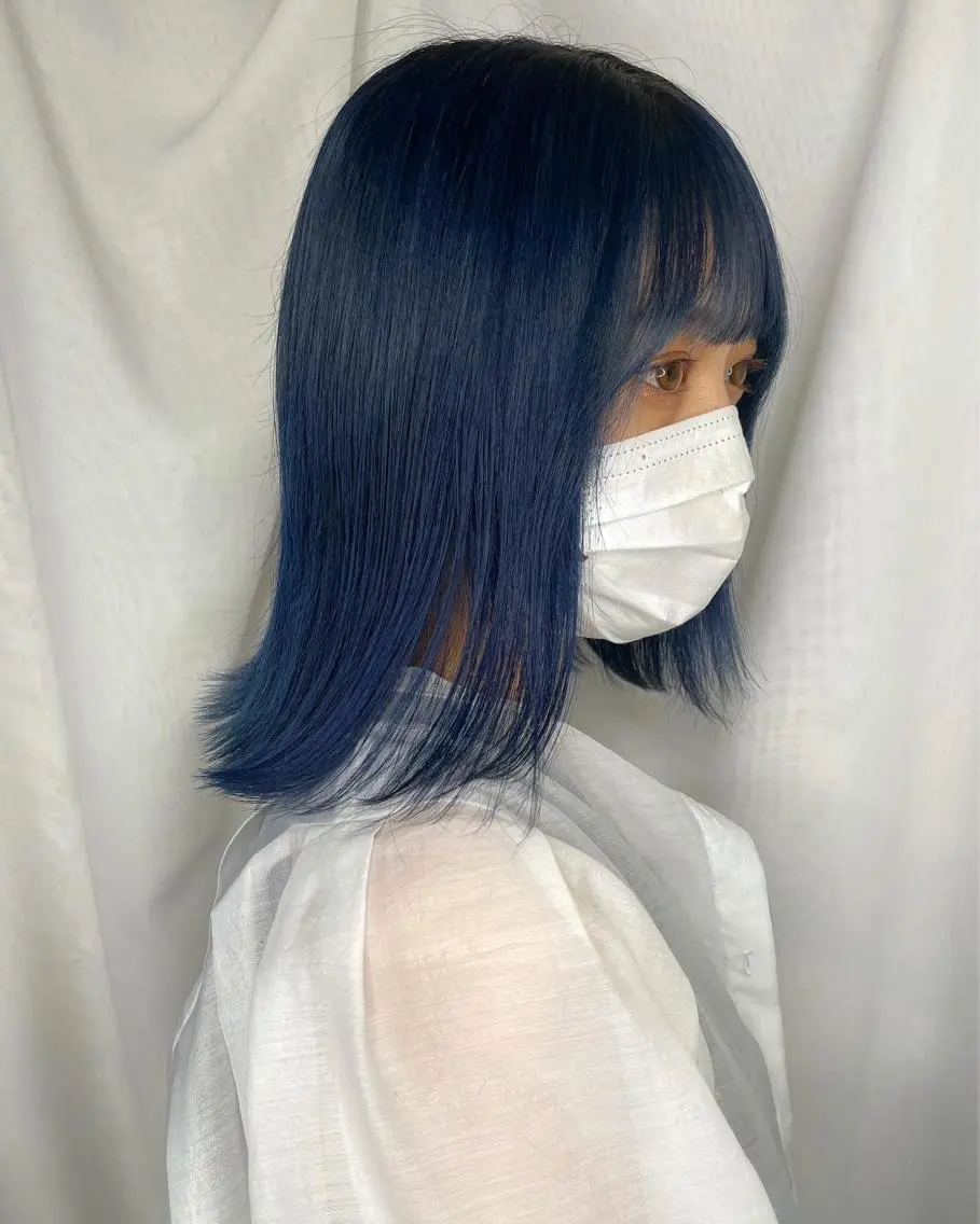 ミディアム ヘアカラー 早瀬裕之 パーマのヘアスタイル