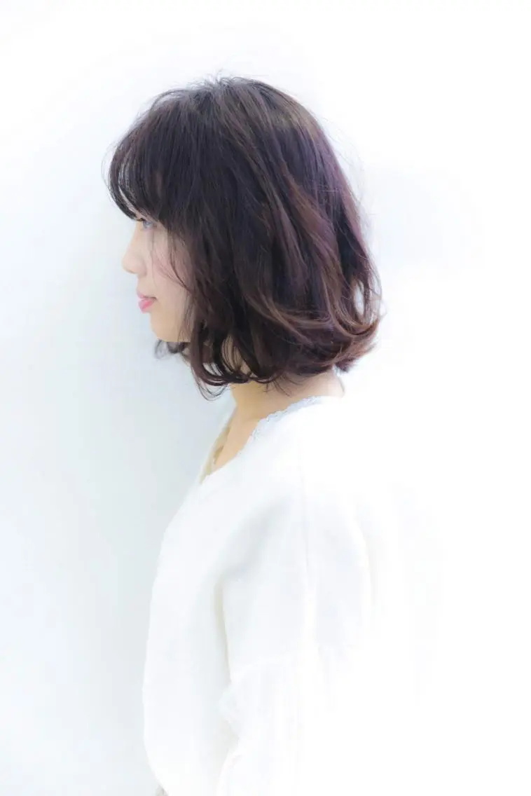 ミディアム カラー パーマ ✨関西No1✨ 春木淳也のヘアスタイル