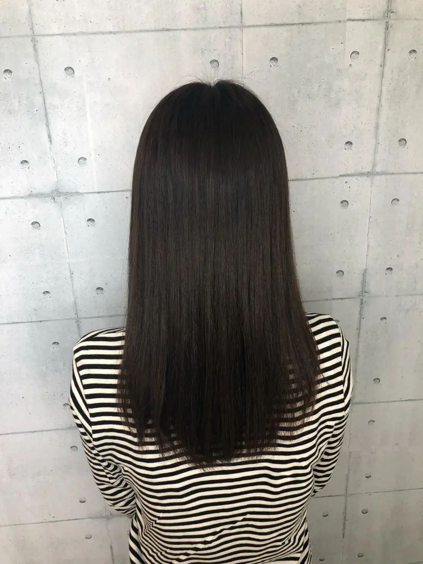 ロング カラー ヘアカラー トリートメント 金沢 広美のヘアスタイル