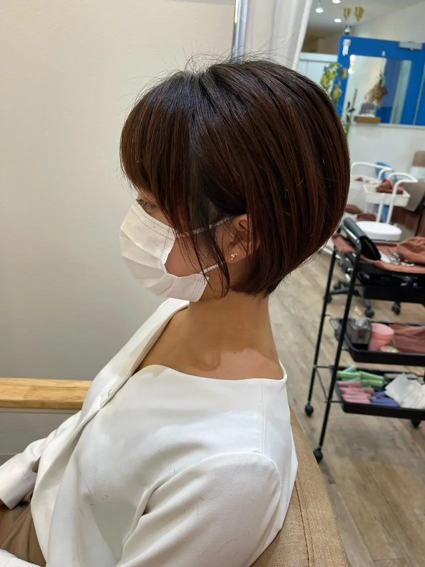 ショート カラー メンズhair /こえびのヘアスタイル