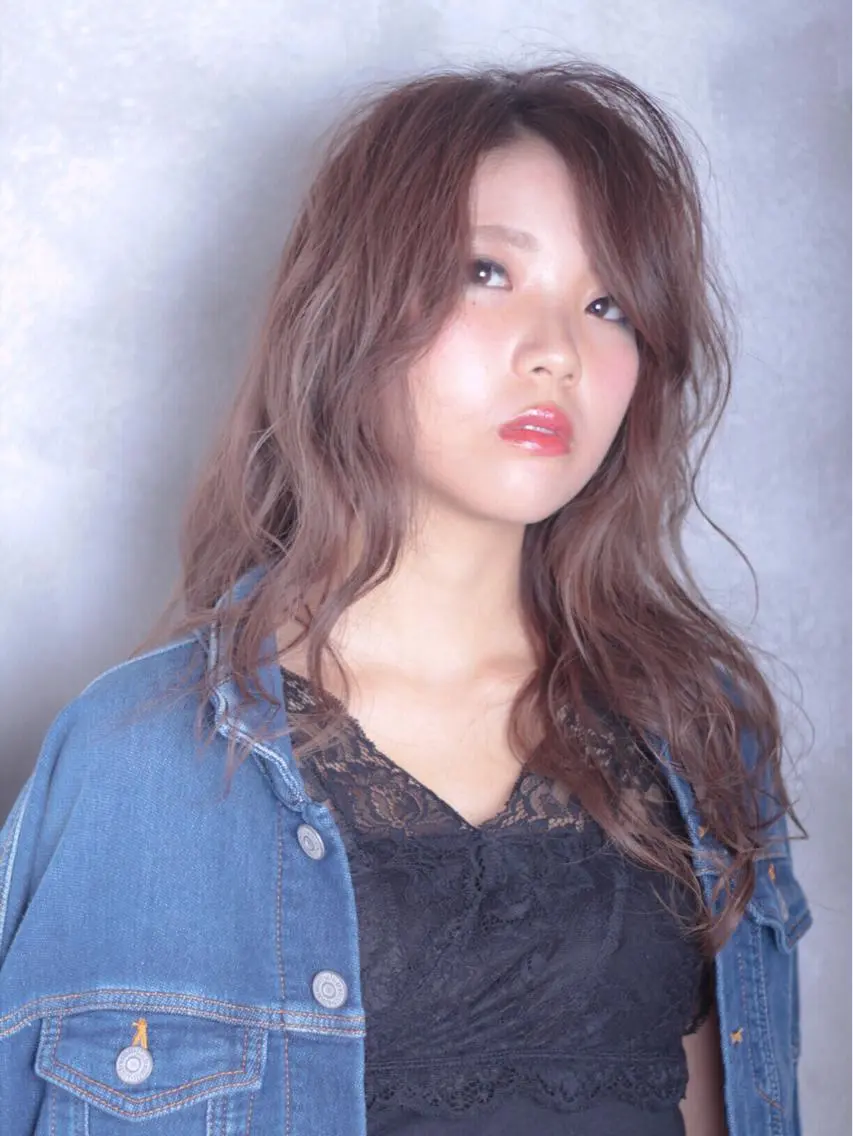 ロング カラー ラベンダーカラー シルバー 松村 崇弘のヘアスタイル