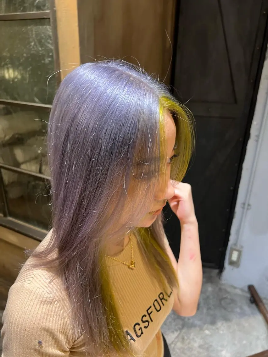 ミディアム カラー カット ヘアカラー トリートメント Yuto /レイヤー、ウルフのヘアスタイル