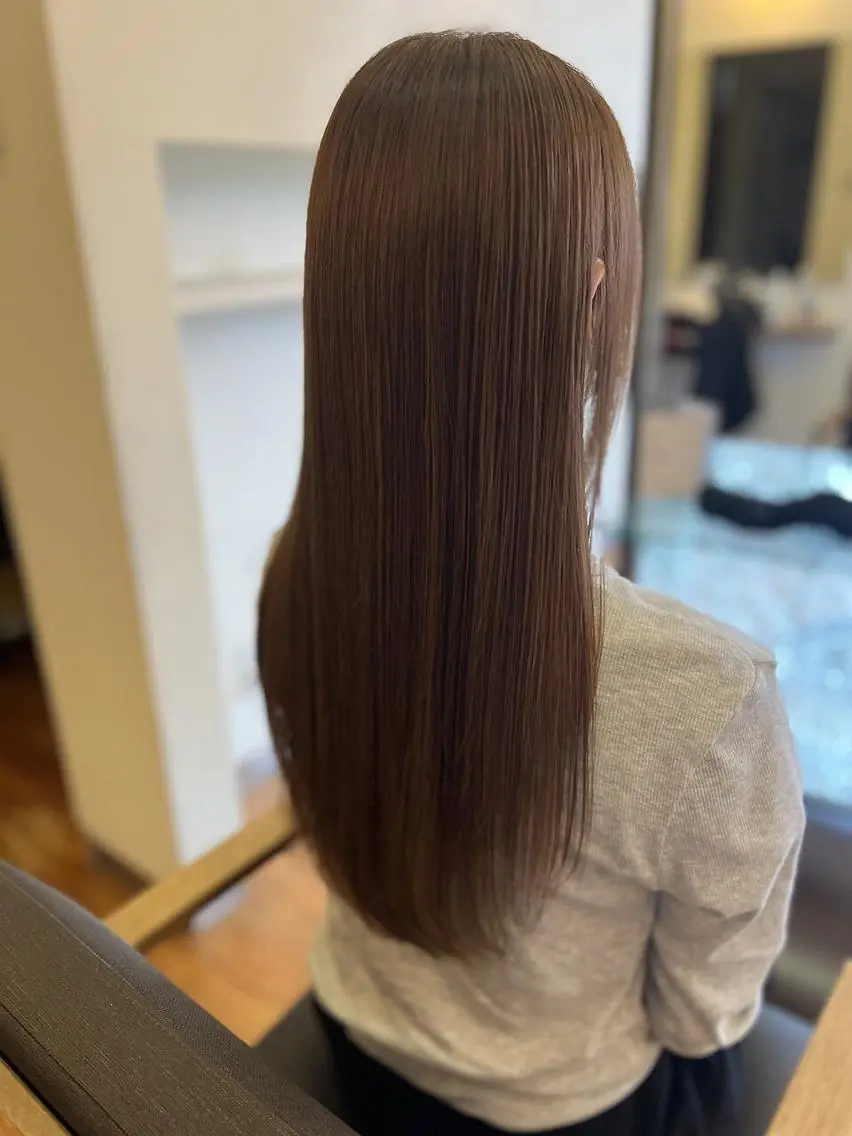 ロング パーマ 美髪矯正🍀 似合わせカット渡邊のヘアスタイル