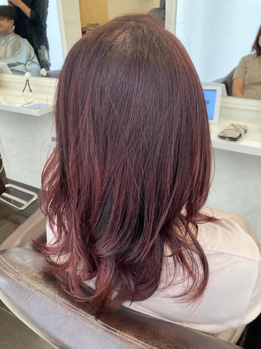 セミロング カット ヘアカラー トリートメント エリア1位⭐️ けんとのヘアスタイル