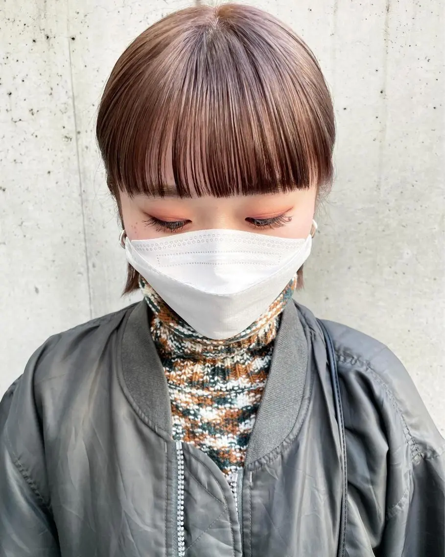 ショート カラー 👩🏻ボブ/ 髪質改善ダブルカラーのヘアスタイル