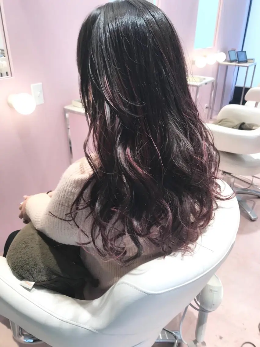 セミロング ハイライト カット ヘアカラー トリートメント 所渉/韓国レイヤー /ウルフカットのヘアスタイル