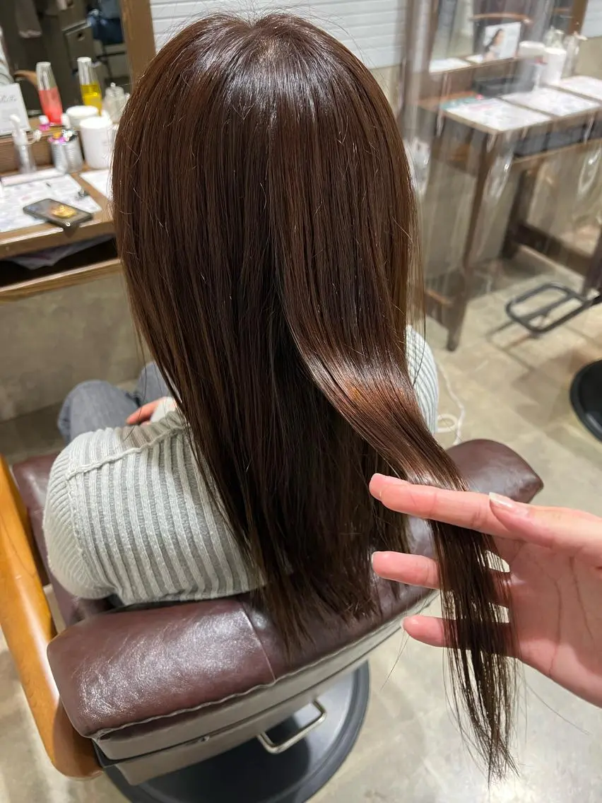 ロング 山口 莉々香のヘアスタイル