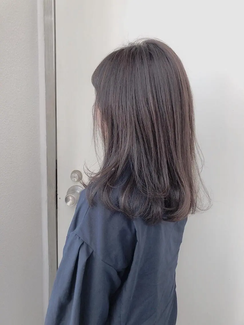 ミディアム カラー ヘアアレンジ ブリーチ ブリーチなしカラー カット ヘアカラー トリートメント NANA/trend style🕊🍑のヘアスタイル