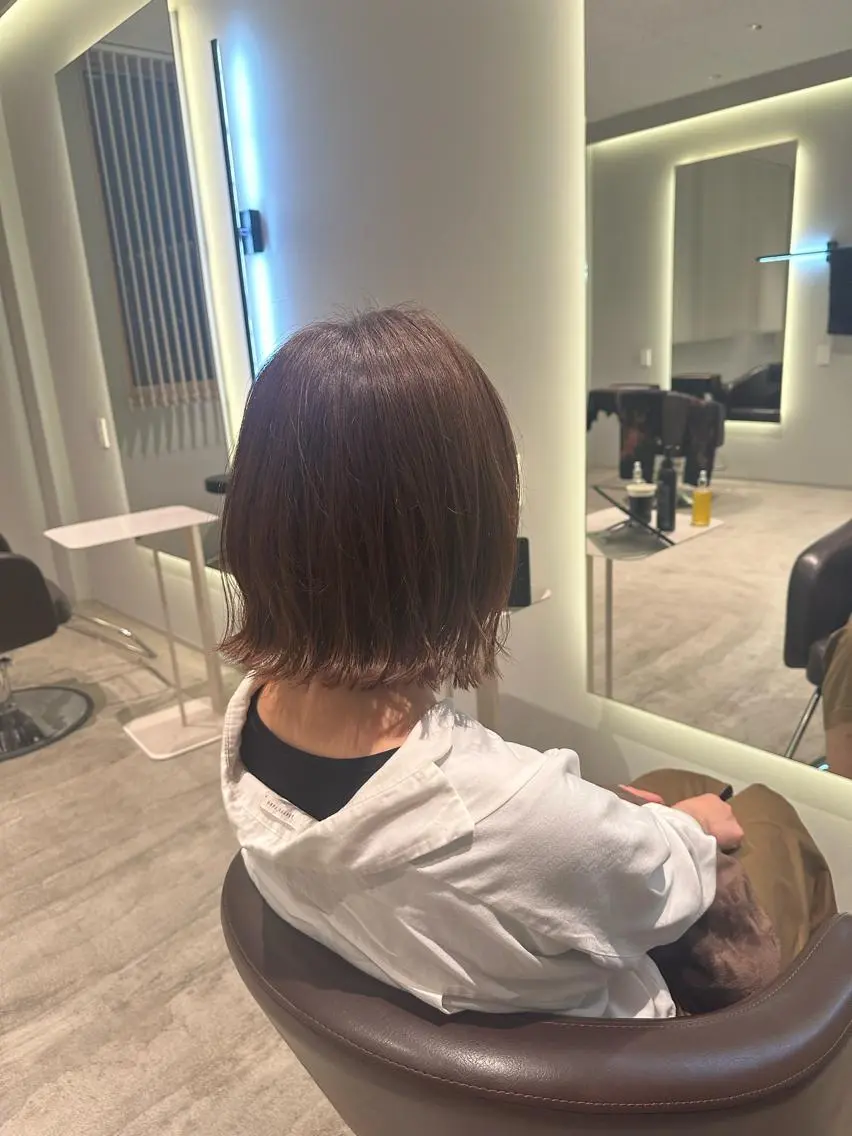ショート カラー メンズ 髪質改善ストレート 中林優太のヘアスタイル