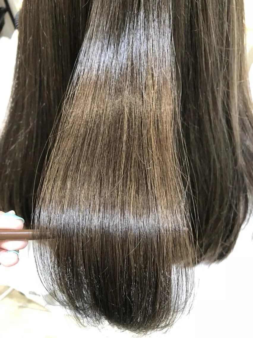 パーマ ロング 縮毛矯正 🤍 岡田 琴音 🤍のヘアスタイル