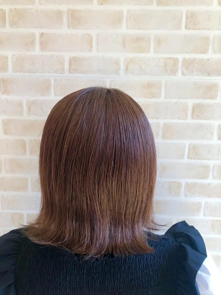 ショート カラー ボブ 外ハネヘア カット ヘアカラー 東中野🥇美容室 FLOW東中野店のヘアスタイル