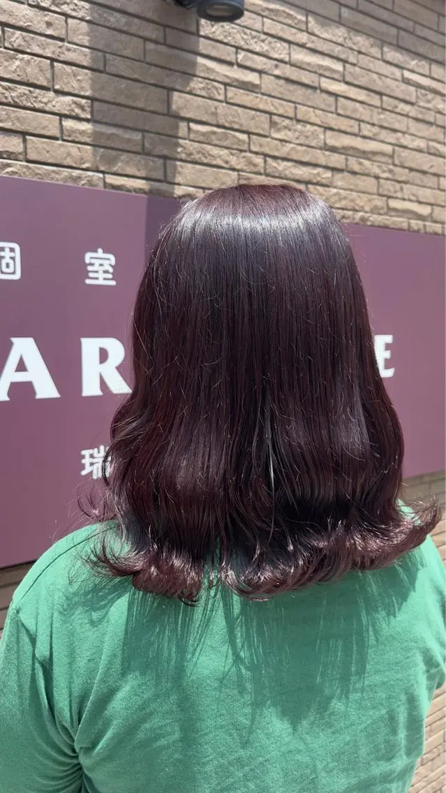 ミディアム カラー 個室サロン🕊️ 飯塚優希のヘアスタイル