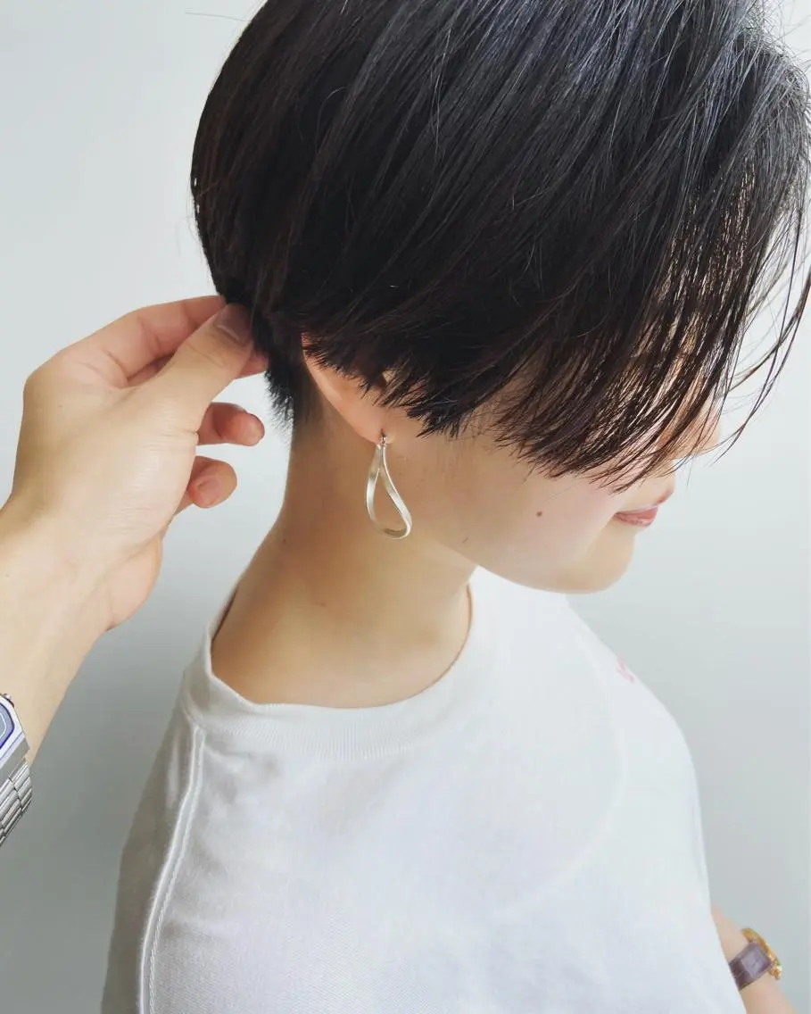 ショート カラー パーマ ヘアアレンジ メンズ キッズ ネイル マツエク・マツパ ショート/ボブ /パーマ🌿柏原良亮のヘアスタイル