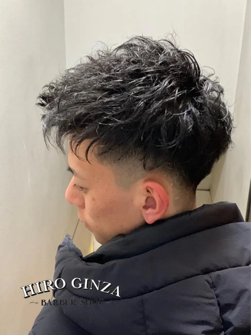 ショート パーマ 羽木 隆徒のヘアスタイル