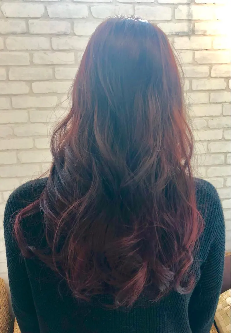 ロング カラー ヘアアレンジ 浅川 実行のヘアスタイル