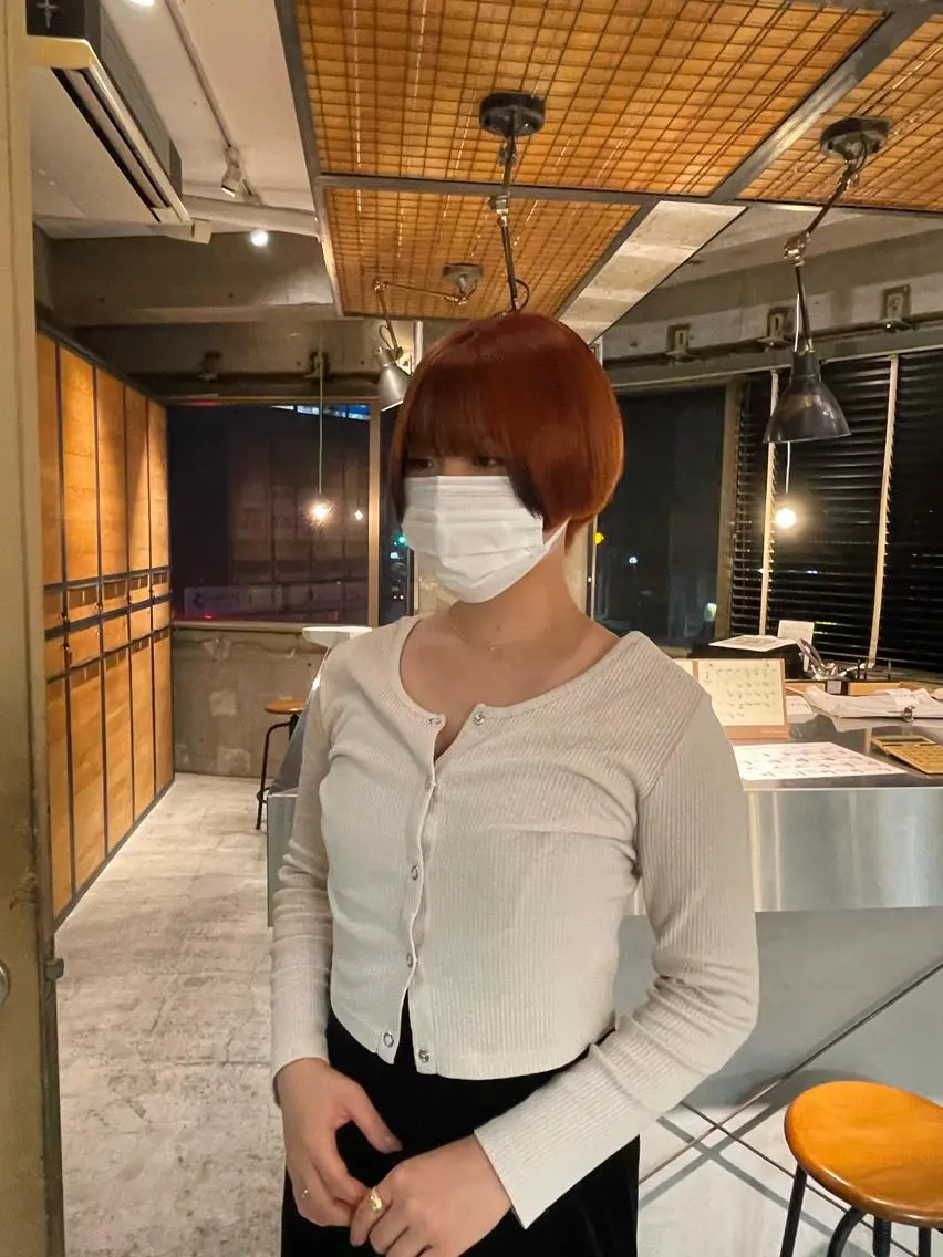 ショート カラー 黒髪 顔まわりレイヤー レイヤーカット 海外レイヤー /NAGISAのヘアスタイル