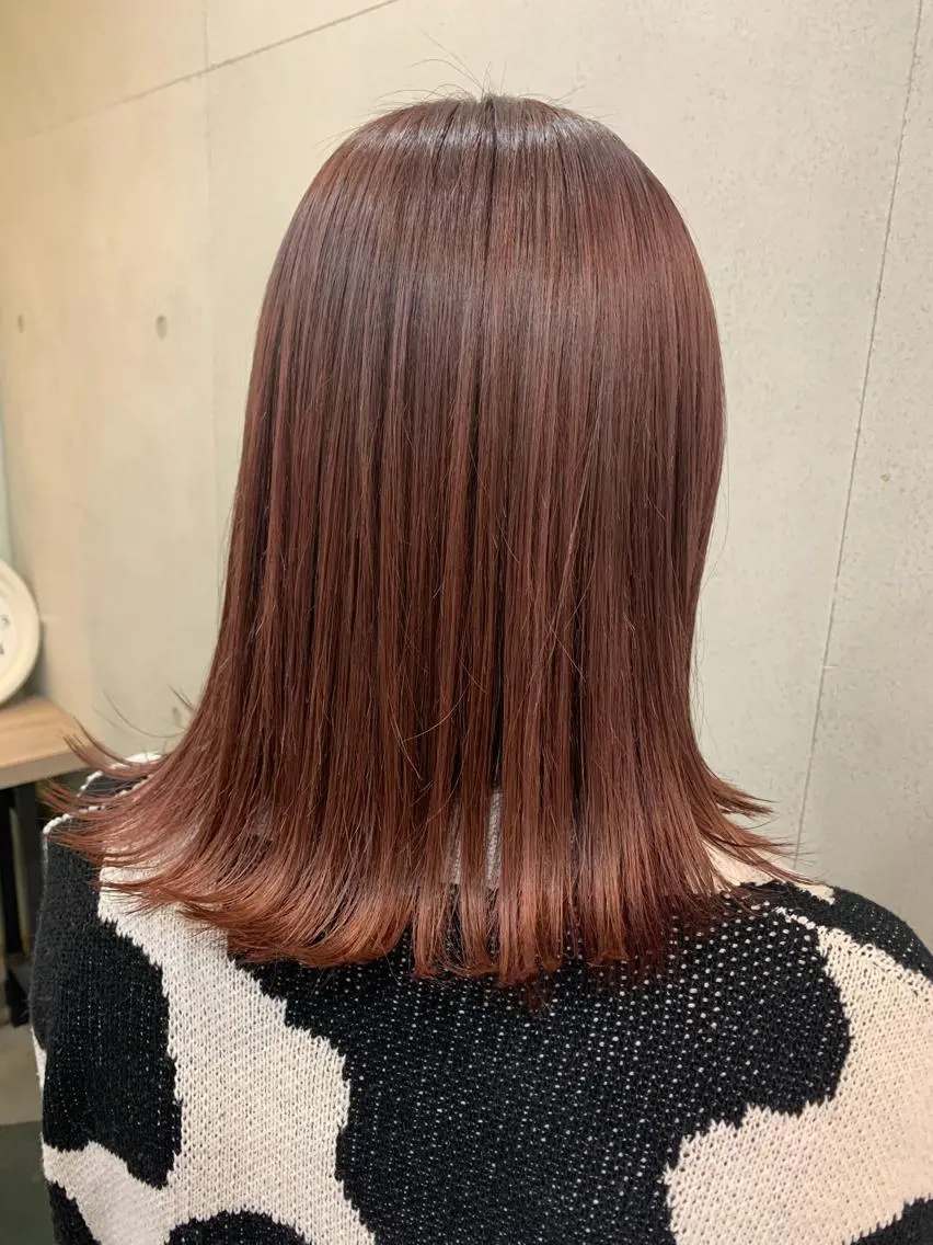 ミディアム おせ ちさとのヘアスタイル