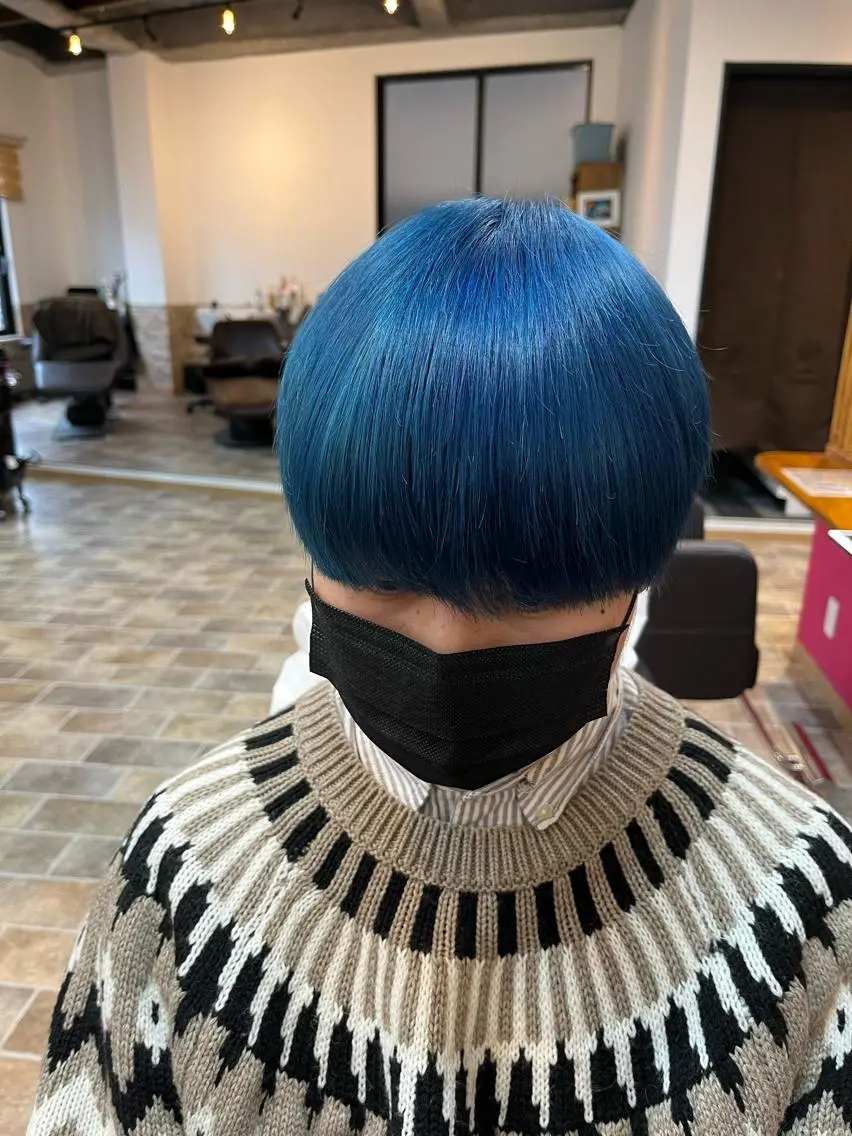 ショート カラー ヘアカラー&縮毛矯正 STAR☆RIVERのヘアスタイル