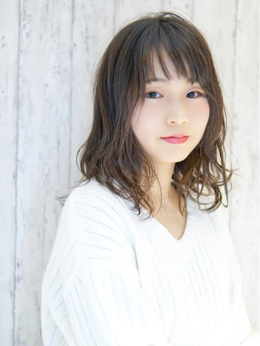 ミディアム カラー パーマ ヘアアレンジ キッズ ネイル マツエク・マツパ ミディアムネイル 永野 良一のヘアスタイル