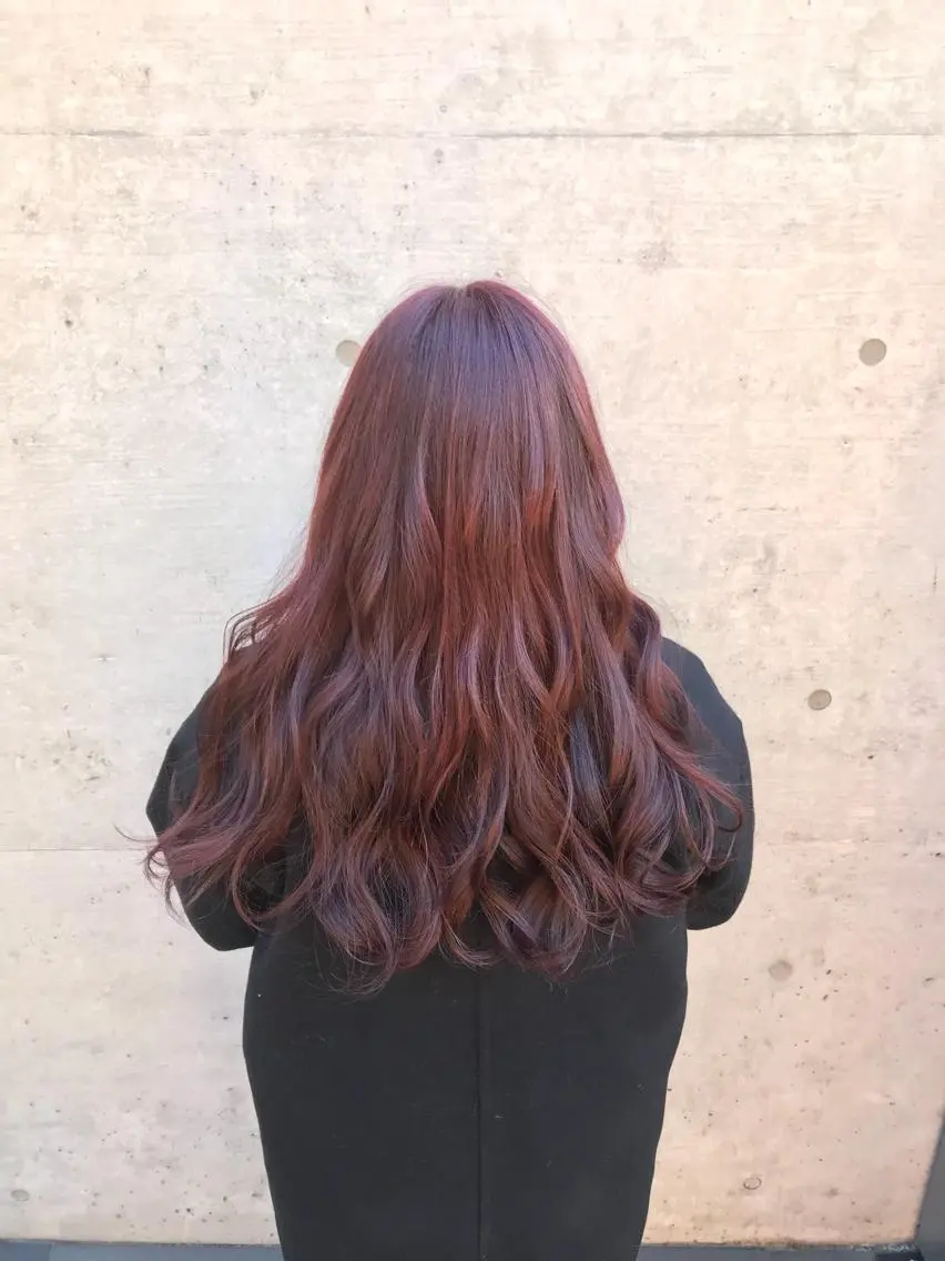 ロング カラー ブリーチ ブリーチなしカラー 色落ちまでキレイに! !女性サロンのヘアスタイル