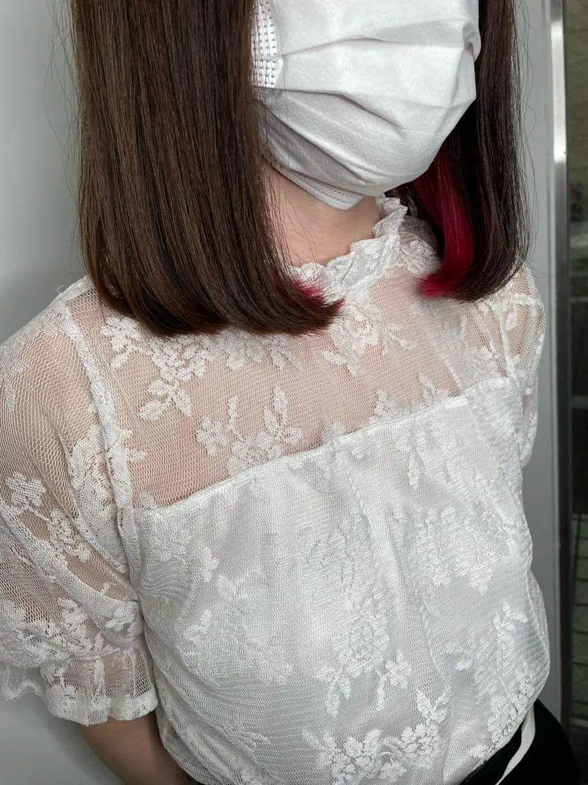 ミディアム カット ナチュラルカラー 児玉優香のヘアスタイル