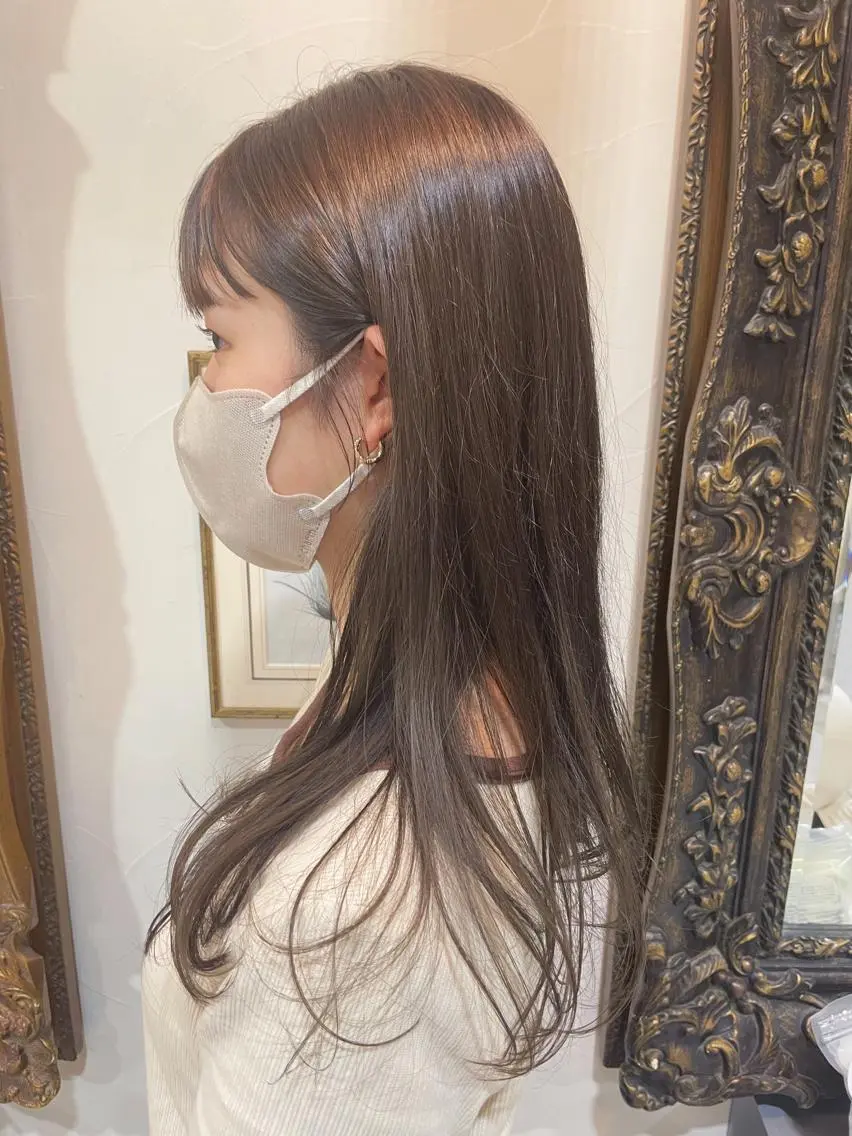 セミロング カラー 外山 なつ美のネイルデザイン