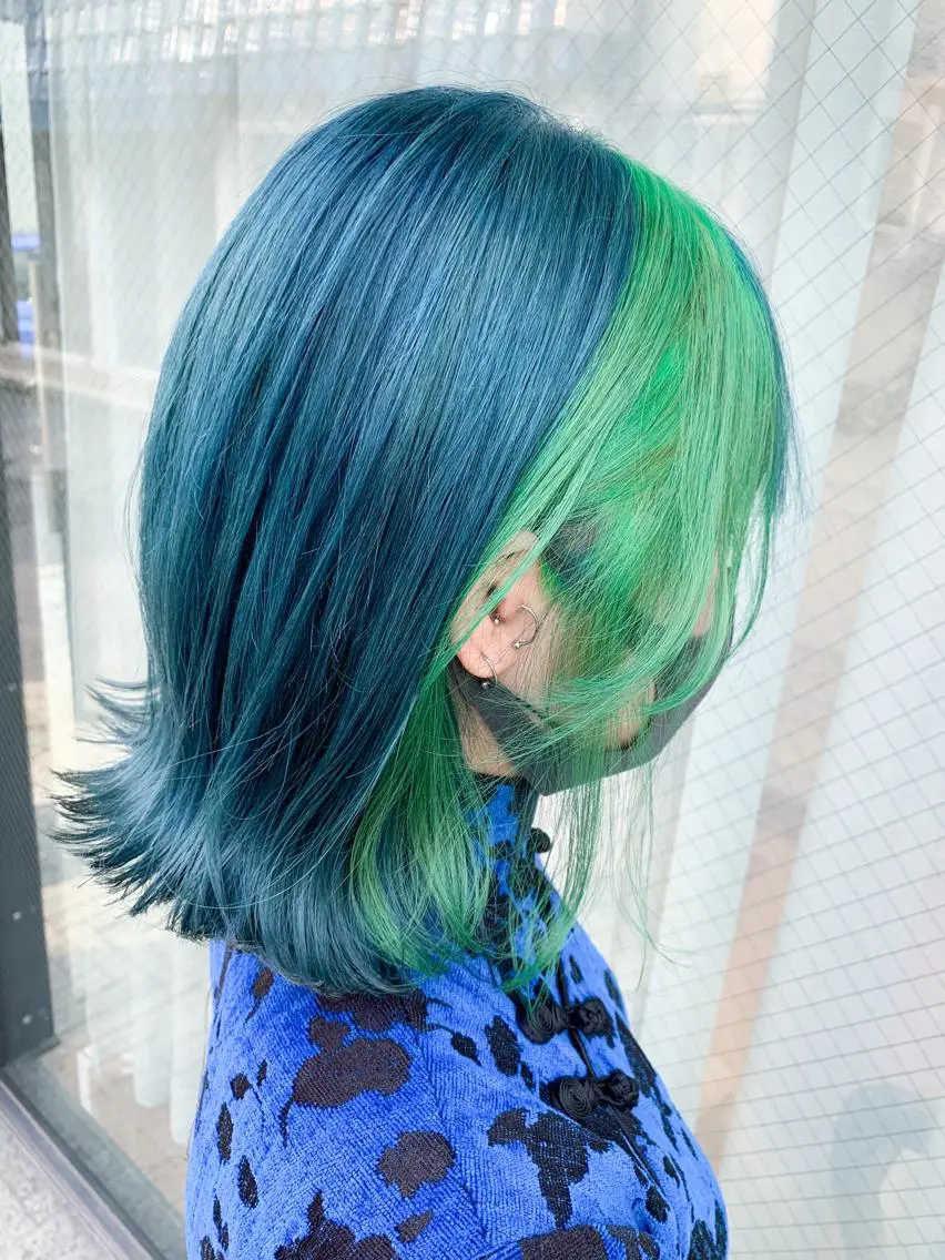ミディアム 🍀ケアブリーチ カラー🍀坂井のヘアスタイル