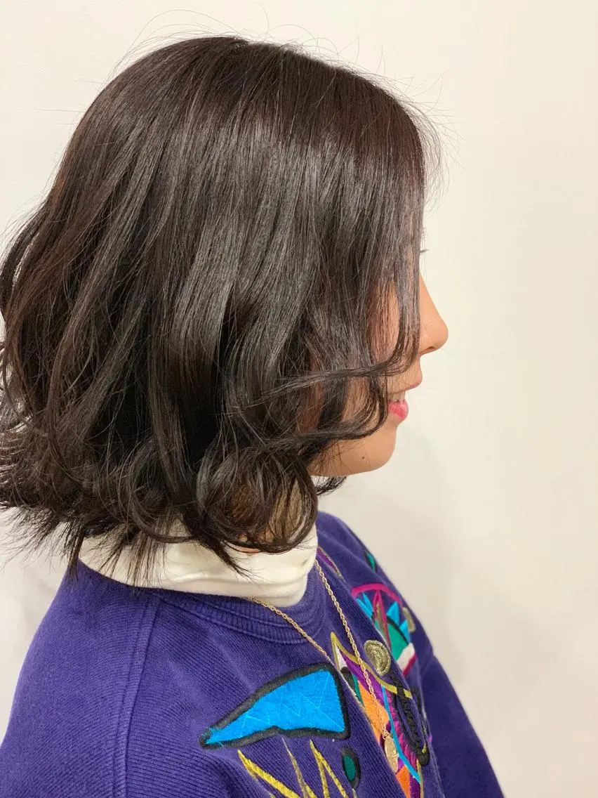 ミディアム カラー ブラウンカラー ナチュラルブラウン ViaLa Hair 🌈すずきたくむ✂︎のヘアスタイル