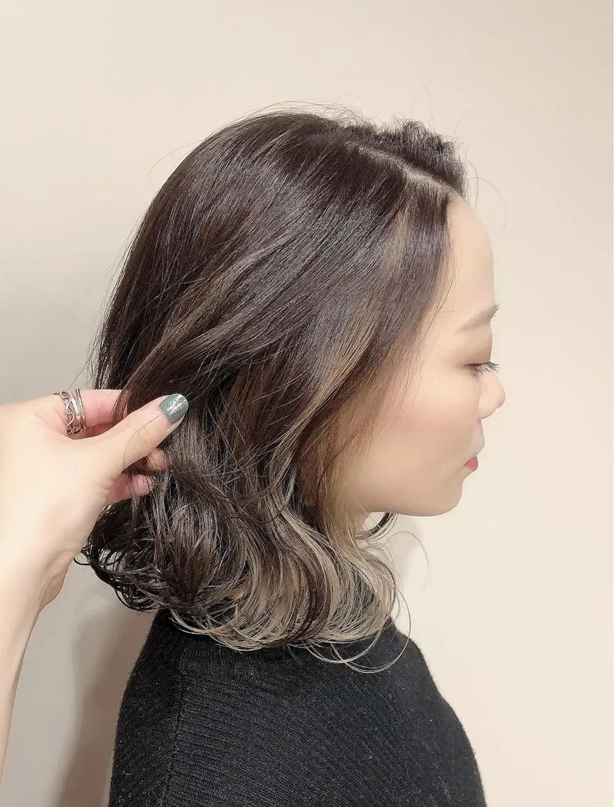 ミディアム カラー ヘアアレンジ ベージュカラー ブリーチ ケアブリーチ カシス ダブルカラー ヘアカラー トリートメント ヘアセット ✨🧸チバ ダイスケ🧸✨のヘアスタイル