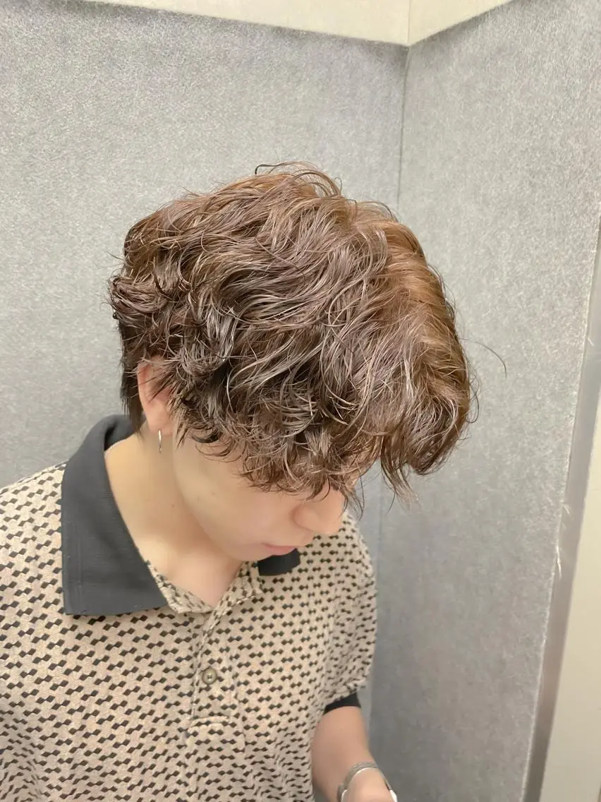 パーマ メンズ メンズパーマ ツイストスパイラルパーマ スパイラルパーマ カット 町田No.1パーマ 特化✂︎小杉澪生のヘアスタイル