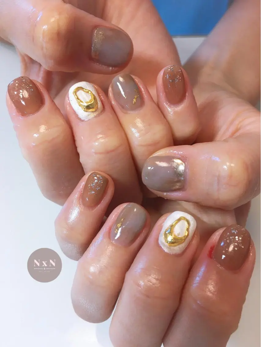 ネイル ジェルネイル ぷっくりネイル nail salon N×Nのネイルデザイン