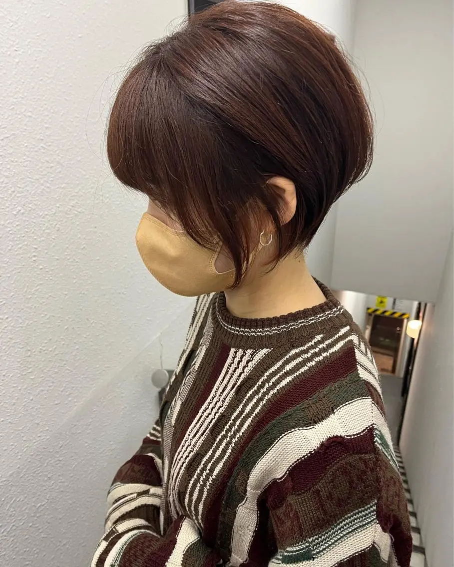 ショート レイヤー×透明感 Tatsuya💫のヘアスタイル