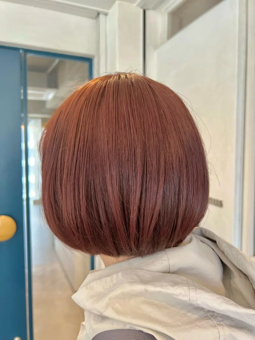 ショート カラー カット ヘアカラー トリートメント 縮毛矯正×艶カラー /中村勇太のヘアスタイル