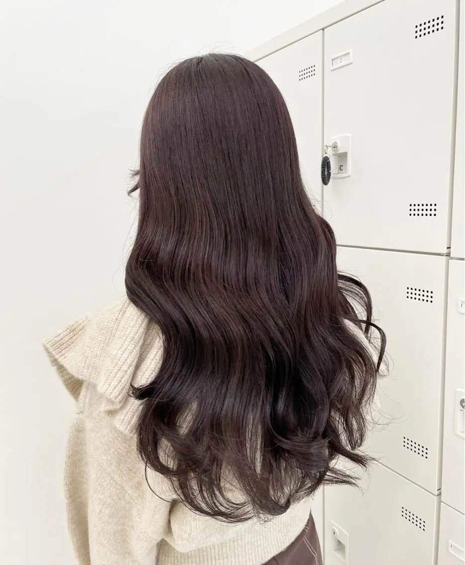 ロング ヘアカラー トリートメント 淡色ラベンダー♡ ニーナ🎀🦙のヘアスタイル