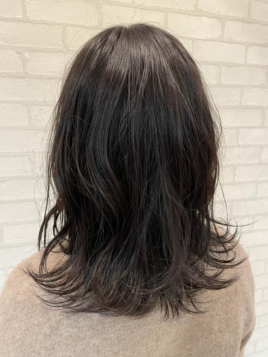 ロング カラー アッシュ カット ヘアカラー 🐤 ゆい🐓のヘアスタイル