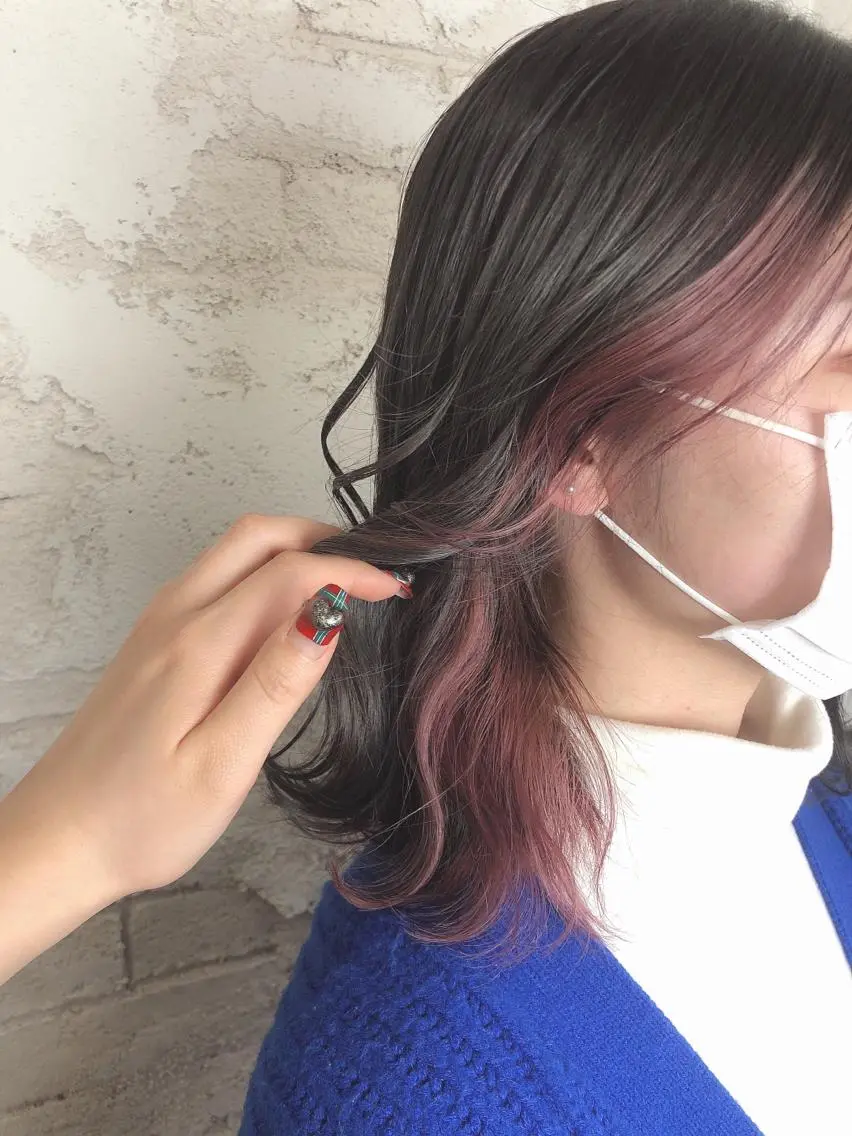 ミディアム カラー カット ヘアカラー トリートメント ヘッドスパ ヘアセット ️韓国ヘア/レイヤー カットYūka❤️のヘアスタイル