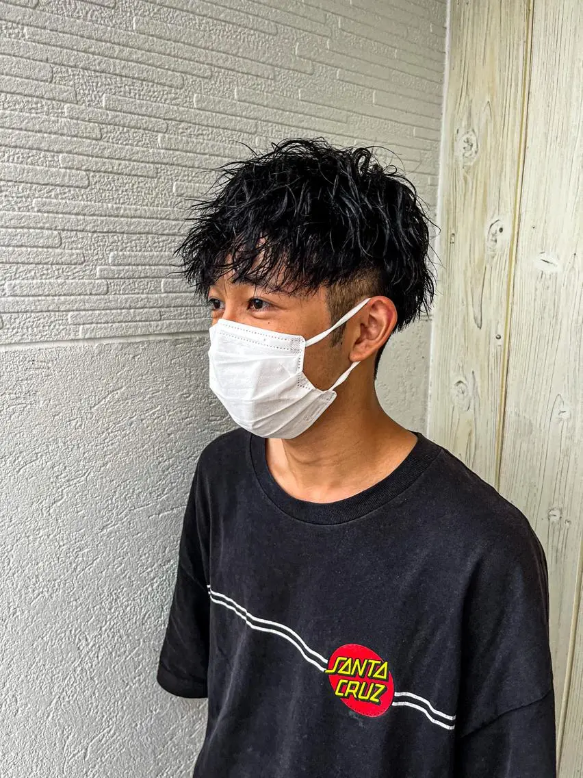 メンズ メンズパーマ 波巻きパーマ メンズパーマ WATARUのヘアスタイル