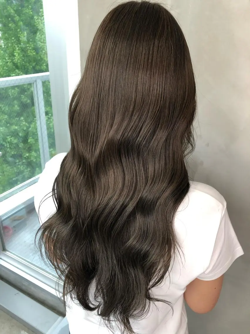 セミロング カット ヘアカラー トリートメント 大友 正晴のヘアスタイル