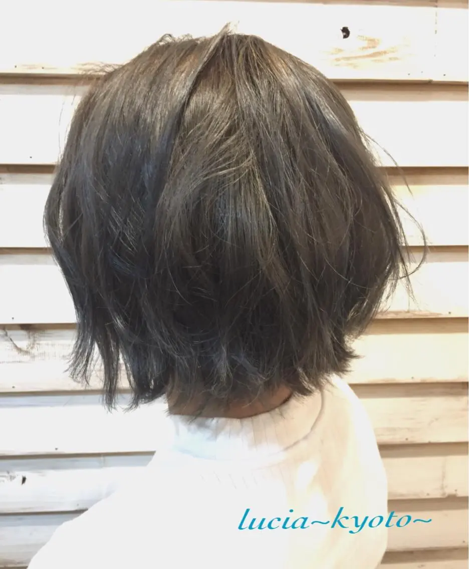 ショート アッシュ アッシュグレー カラー特化サロン茶屋 町Furukuboのヘアスタイル
