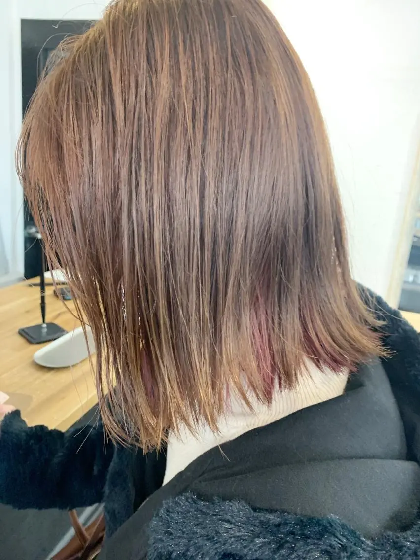 ミディアム 初めてでも失敗しない 透明感カラー Miiのヘアスタイル