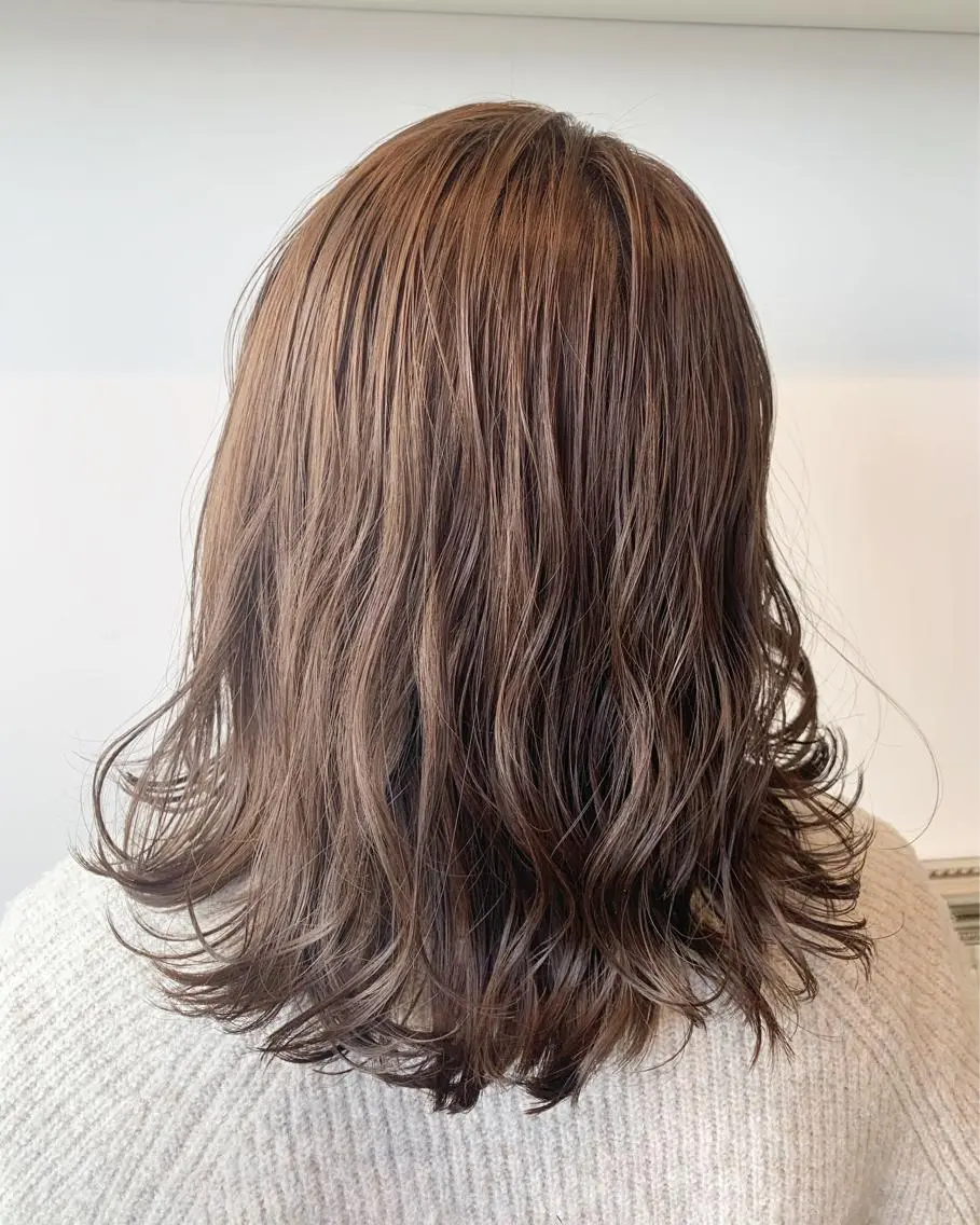 セミロング ヘアカラー トリートメント ヘッドスパ ヘアセット 大宮/山口 竣也のヘアスタイル