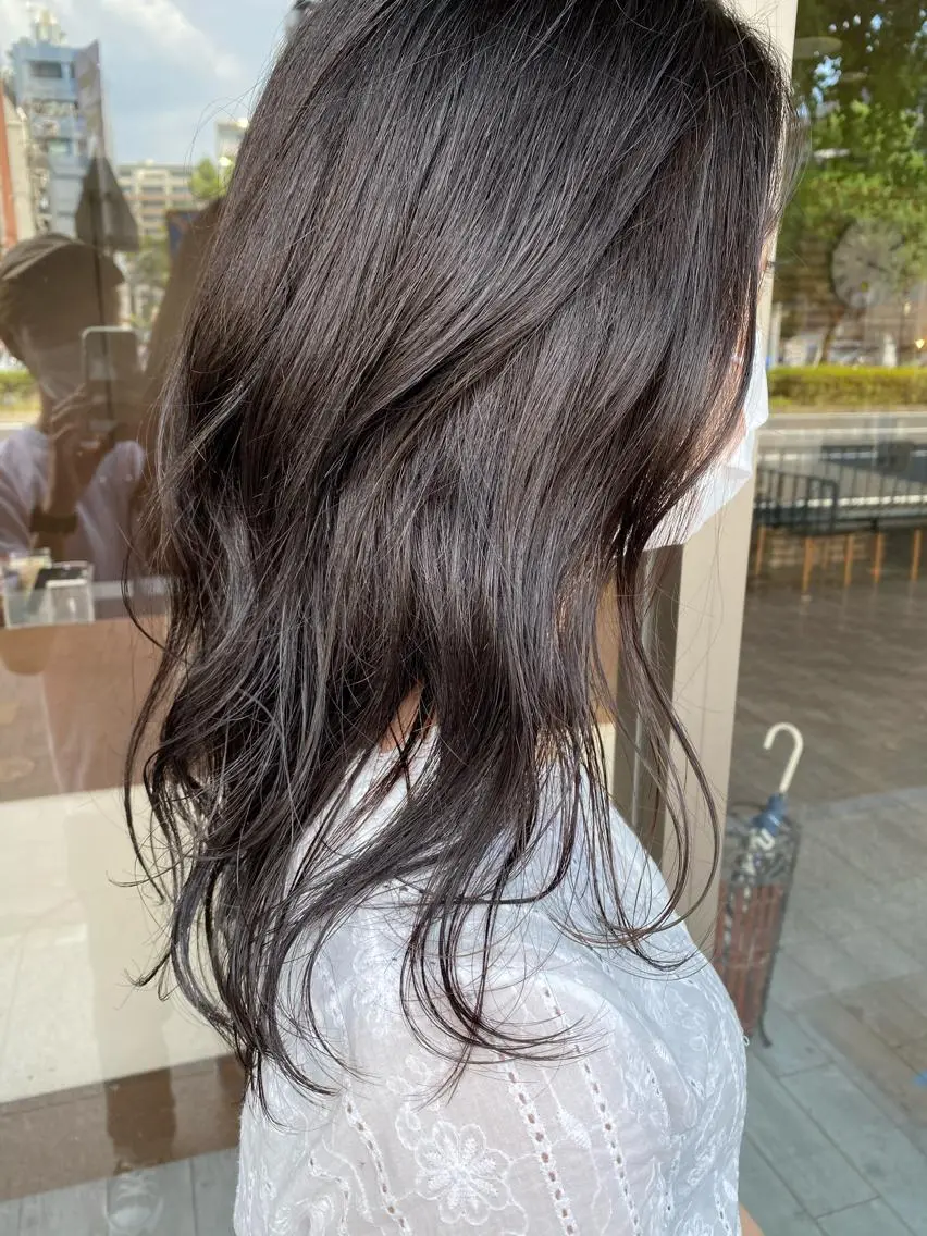 ロング カラー レイヤーカット カット ヘアカラー トリートメント 日比 貴大/ minim hairのヘアスタイル