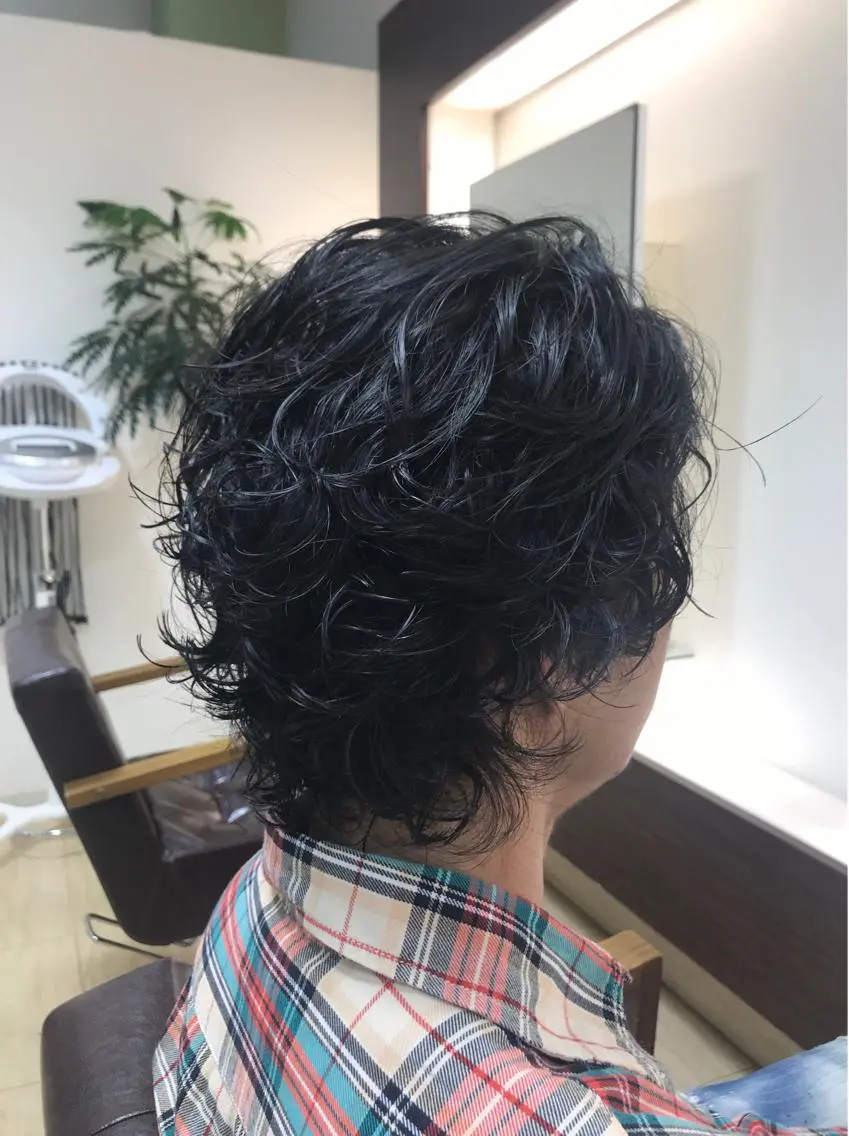 パーマ メンズ メンズパーマ 宮地 晋乃介のヘアスタイル