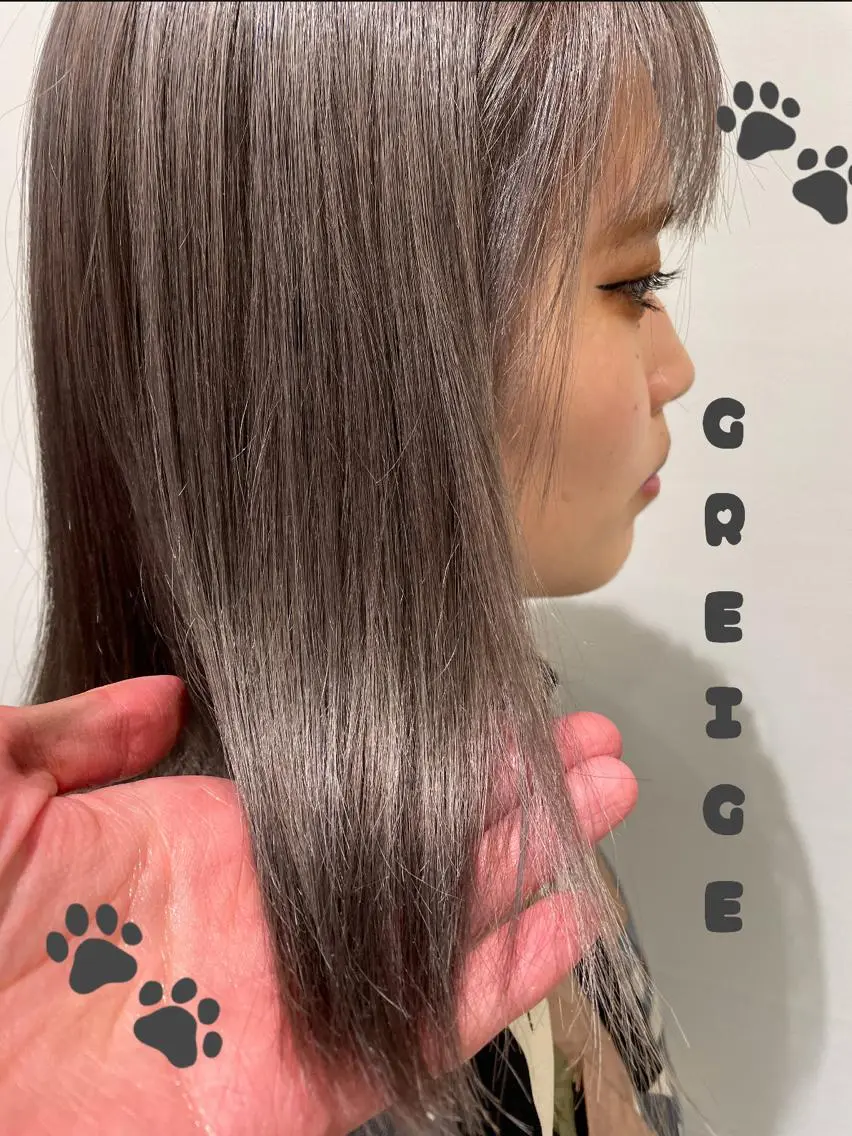 セミロング カラー ハイトーン特化 川井優汰のヘアスタイル
