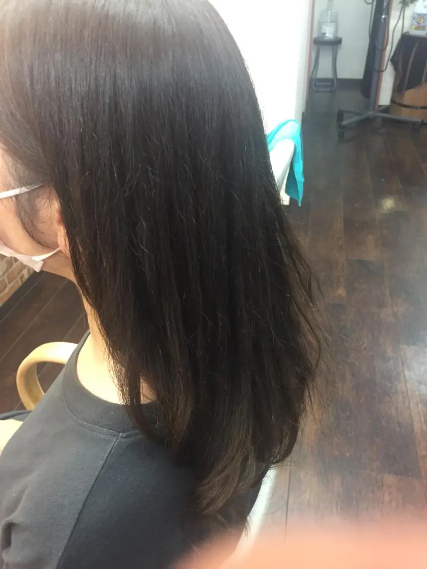 セミロング パーマ ヘアアレンジ 桧山 真のヘアスタイル