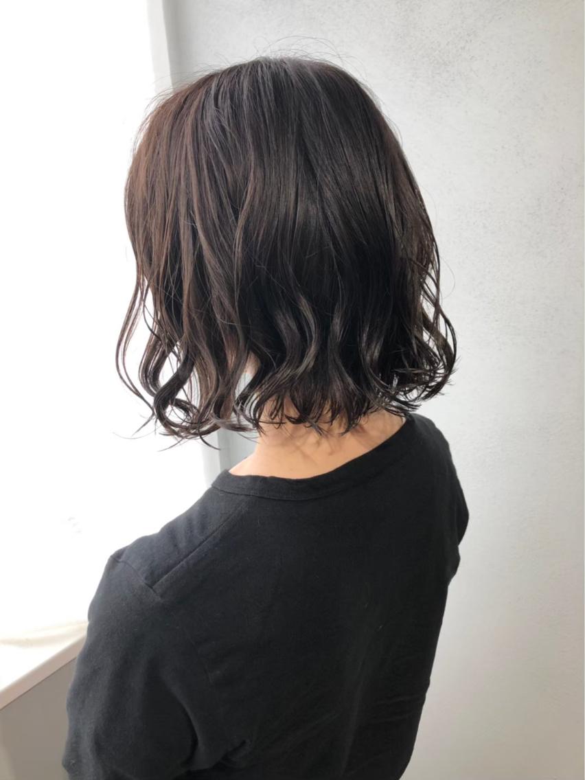 パーマ ボブパーマコテ巻き風 パーマNo1深江秀平のヘアスタイル