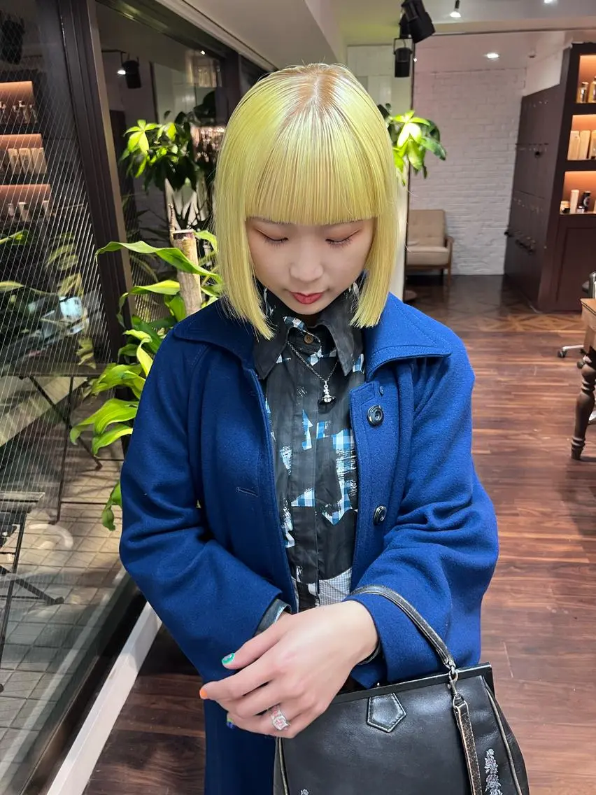 ショート カラー ブリーチ ダブルカラー ハイトーンカラー イルミナカラー インナーカラー ヘアカラー トリートメント ヘアセット 🧡色落ちまで2度 楽しめる🧡ヨシキのヘアスタイル